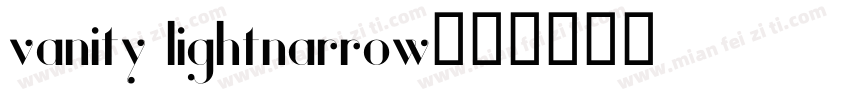 vanity lightnarrow字体转换